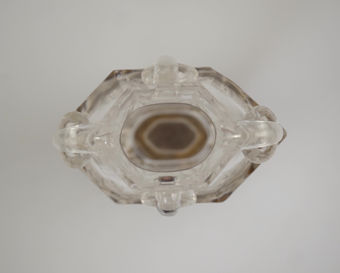A Chinese rock crystal vase, early 20th century